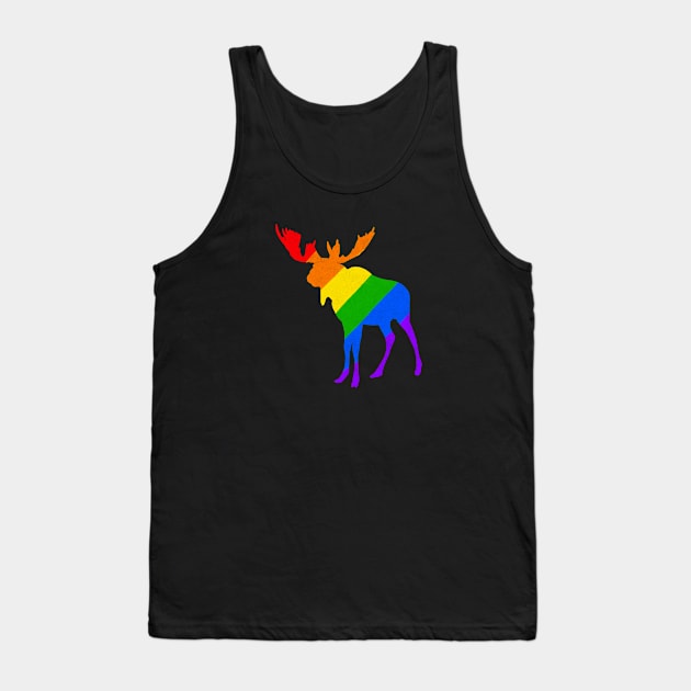 Pride Moose Tank Top by DashingGecko